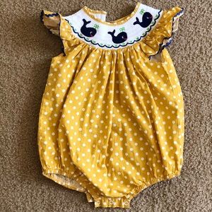 Lil Cactus Smock Onesie